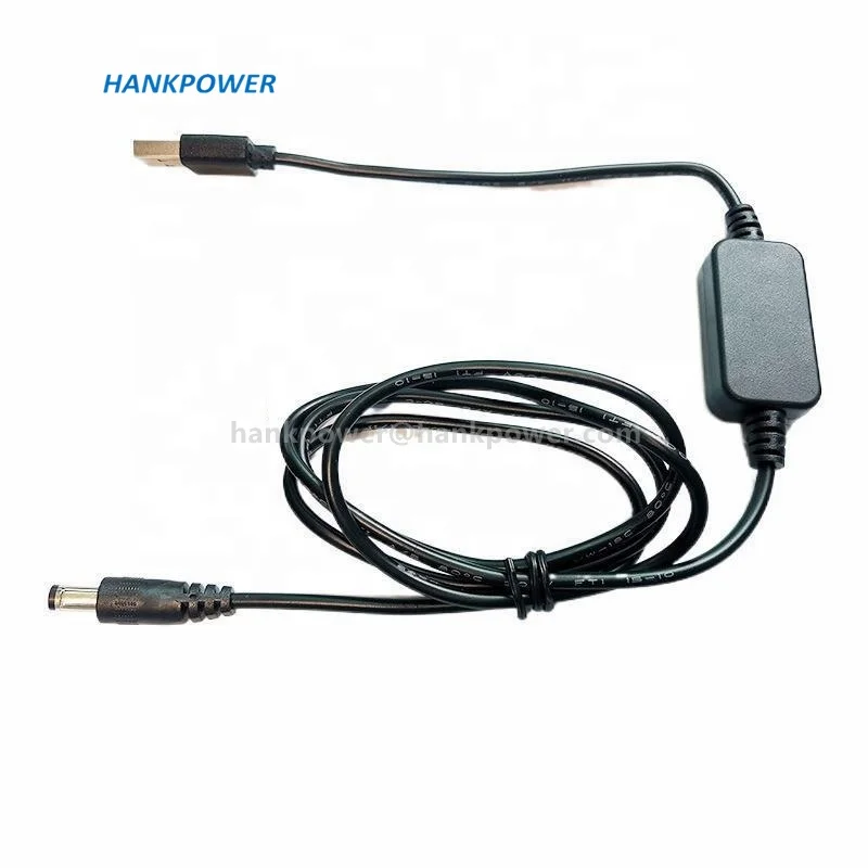 High quality USB 5V To DC 5521 9V 12V Step-up Converter Cable DC 5V to 9V/12V Booster Power Supply Adapter Cable