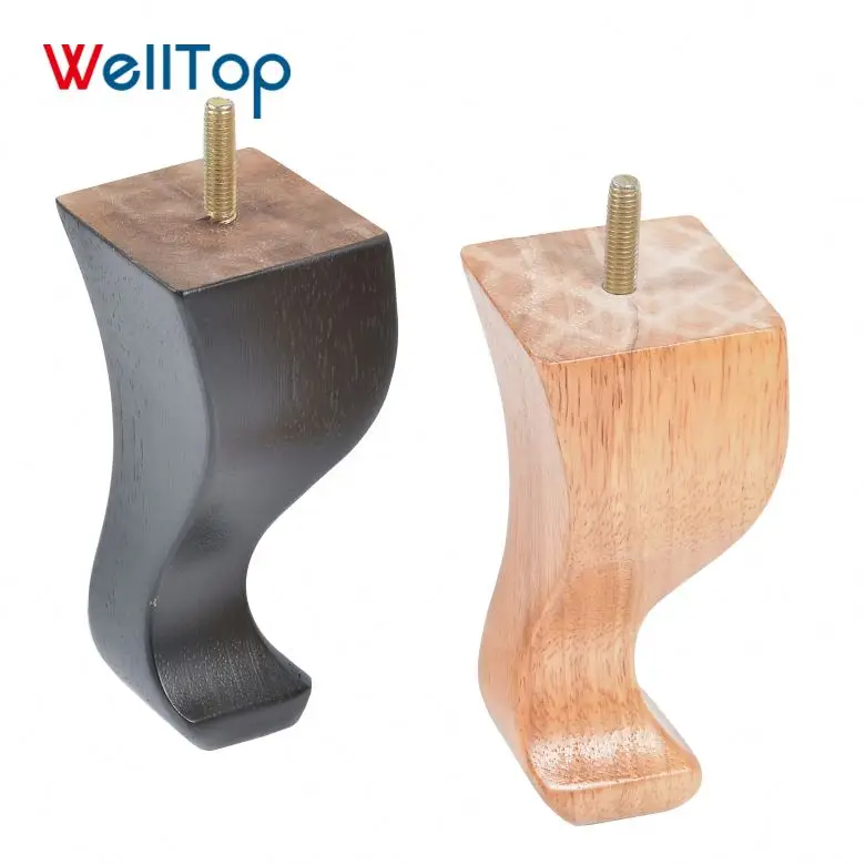 New style spray paint Rubber antique solid Wood Furniture Cabinet queen anne Legs feet VT-03.112