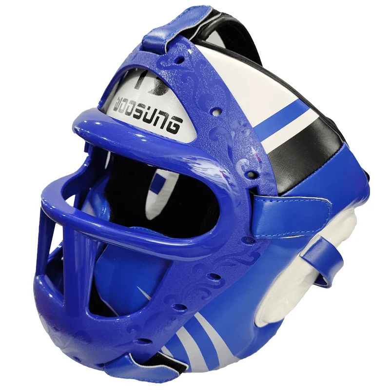 woosung new pattern super low price professional custom training boxing helmet for sale