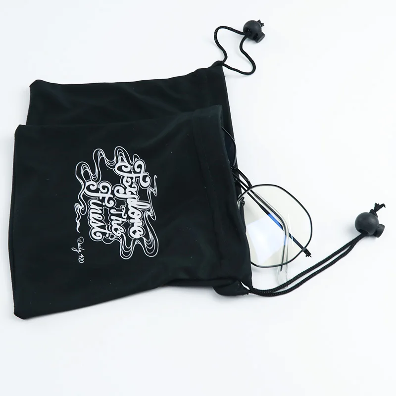 wholesale custom hot selling 100% polyester pouch microfiber glasses eyeglass sunglasses cleaning cloth poouch
