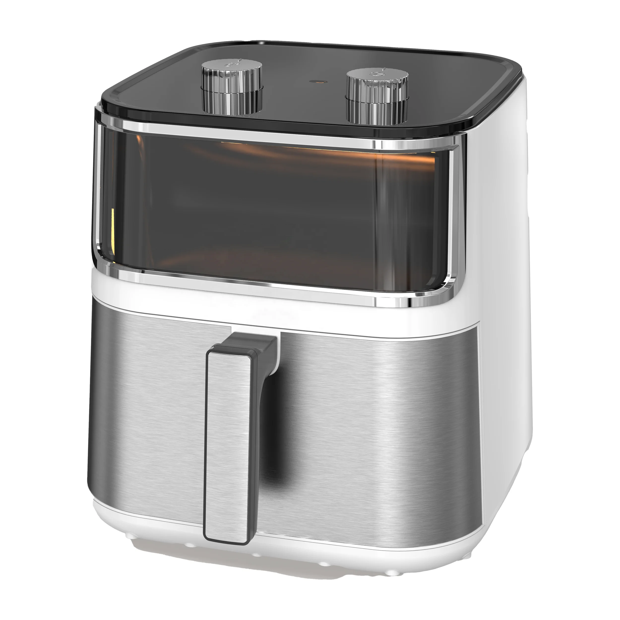 China sale stainless steel commercial glass electric digital industrial small dual double de 8l machine oven smart air fryers