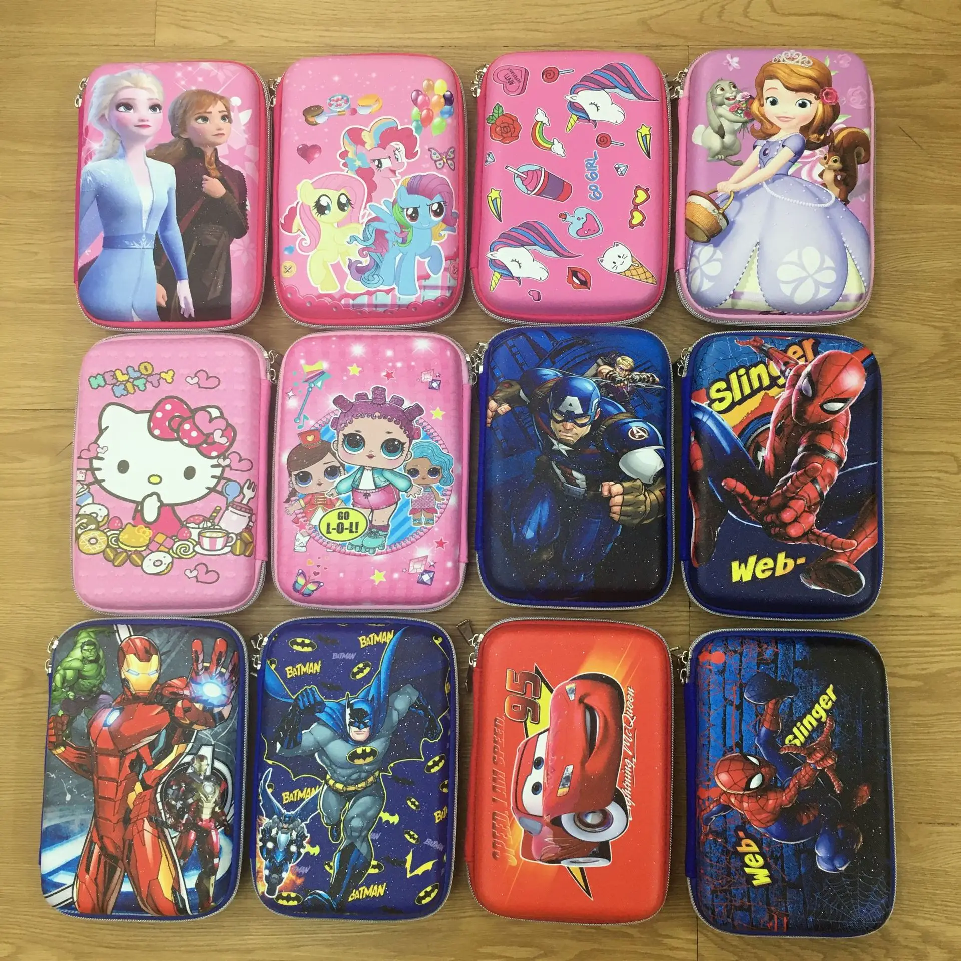 Pencil Case 3D Cute EVA Pen Pouch Stationery  cartoon Large Capacity Multi-Compartment for Girls School Students Teens Kid