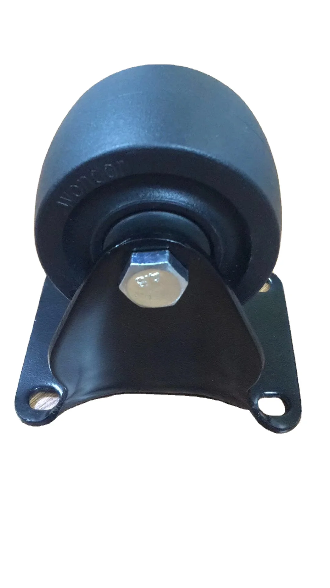 High Quality Light Duty Top Plate Sand Blast Fork Blue PU Swivel Caster Wheel 50mm