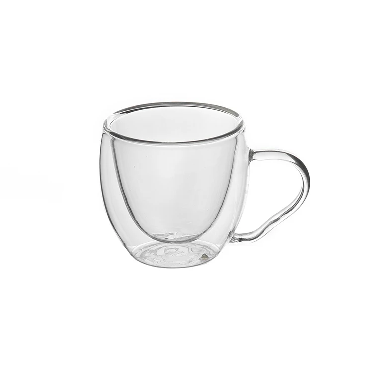 Термостойкая кружка ручной работы с логотипом под заказ, для воды, пива, сока, кофе, чая, боросиликатные чашки, стекло с двойными стенками