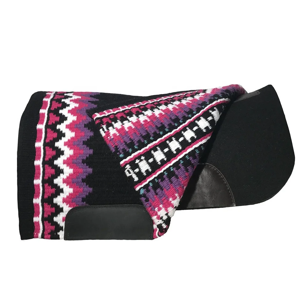 Коровья мальчик однослойный плетеный коврик для лошадей из натуральной шерсти в западном стиле