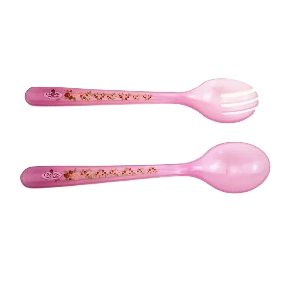 serving plastic salad tools Cutlery Spoon Salad Server Set spoon set