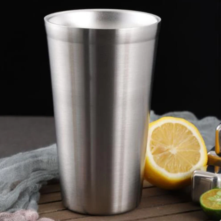 Прямая продажа Высококачественная кружка для воды и пива из нержавеющей стали 304 с двойными стенками