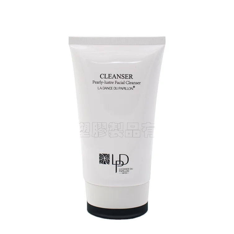 Cosmetic packaging tubes with dual-color caps made from PP material using selected PE and aluminum plastic sheets for lotions