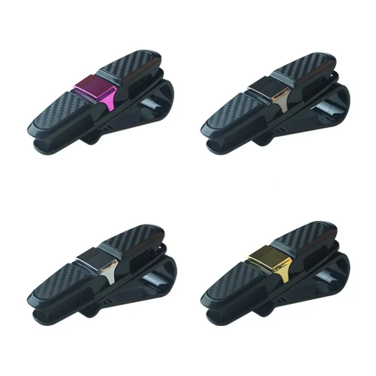 Sun Visor Glasses Clip Universal Car Interior Card Ticket Portable Sunglasses Holder Clips