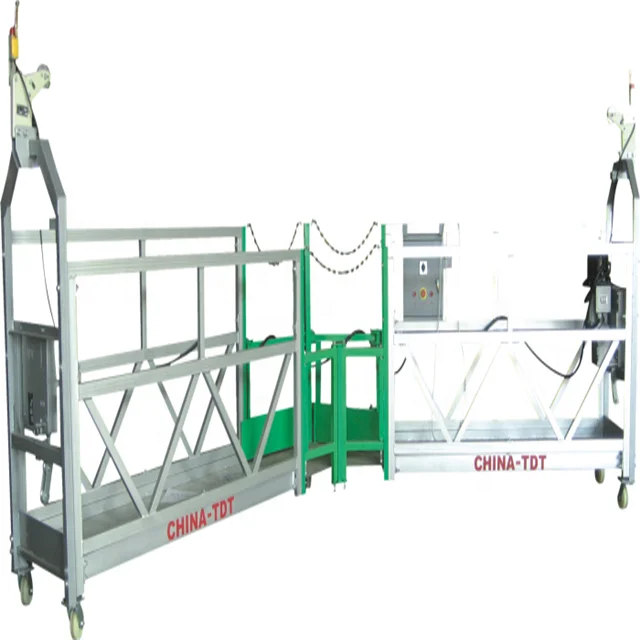 corner suspended platform/aerial working cradle/swing stage for window cleaning