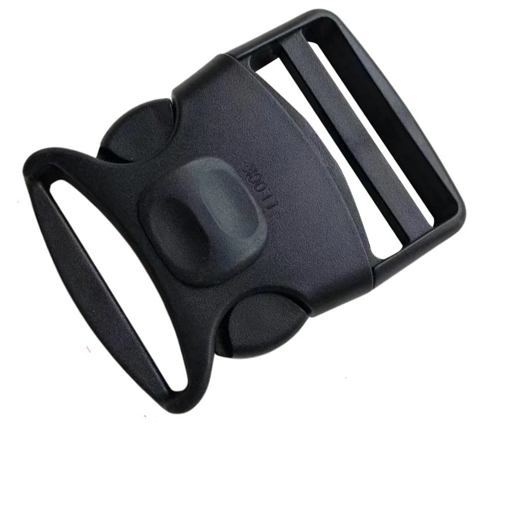 POM Tactical Webbing 51mm Button switch Plastic Side Curved Release Buckle For Backpack Luggage Straps Black