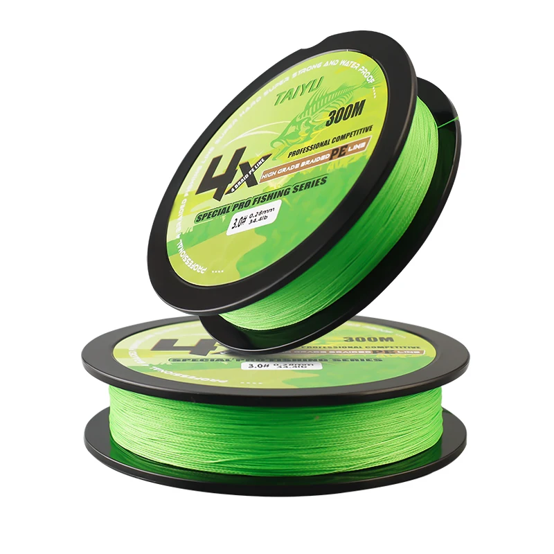 19.4-70.11LB 100m 200m 300m Super Strong PE Braided Wire Abrasion Resistant 4X Braided Fishing Line