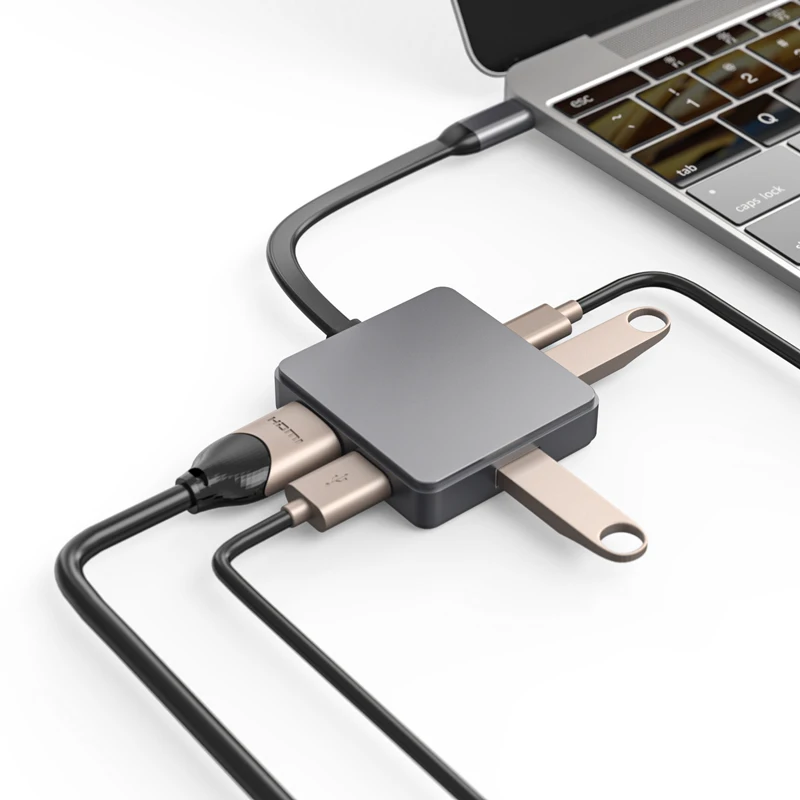 2021 Hot sales new trending 5 in 1 usb c hub hd-mi usb 5 port hub hub usb c pd