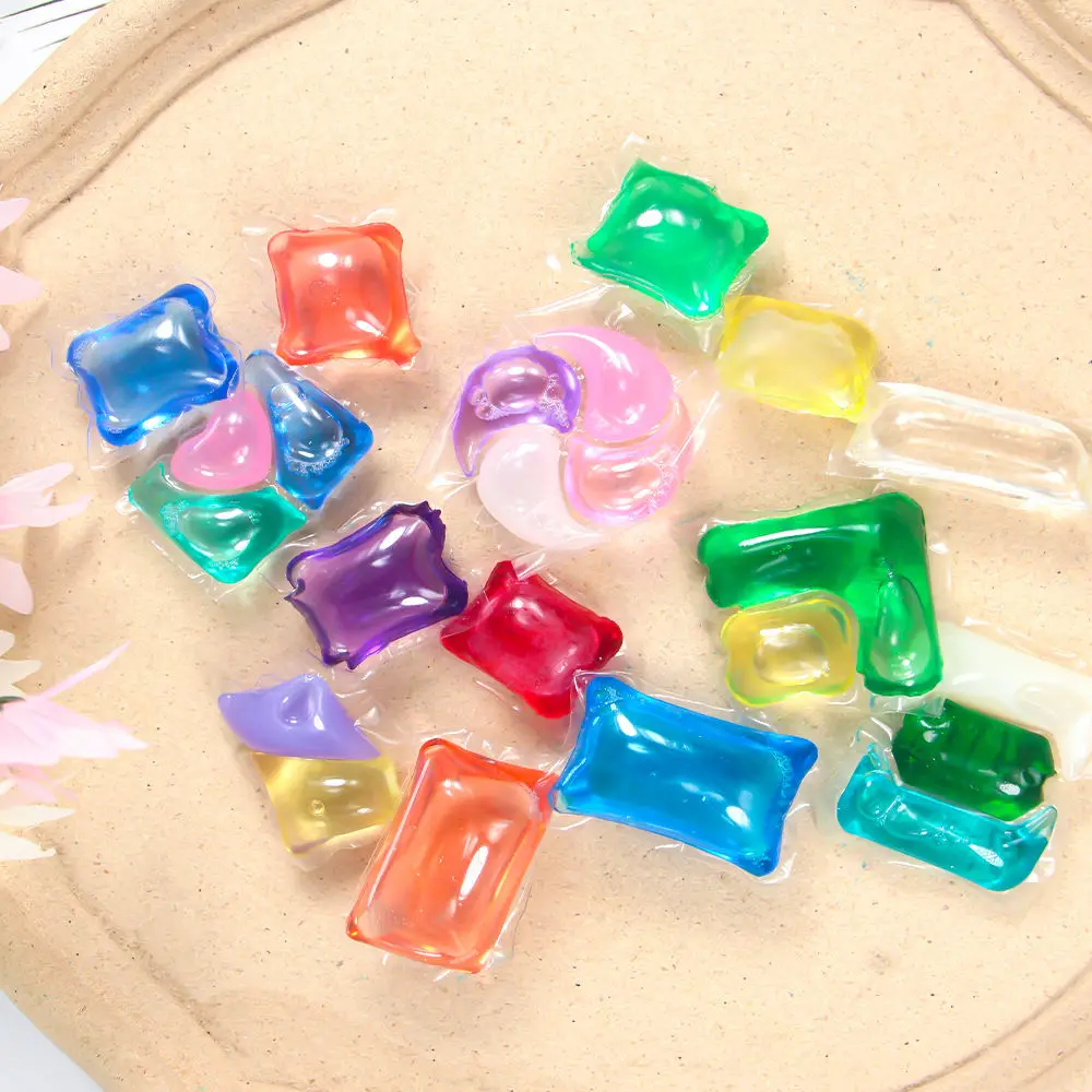 4 In 1 Natural Formula Lasting Fragrance Laundry Detergent Pods Mini Laundry Detergent Capsule