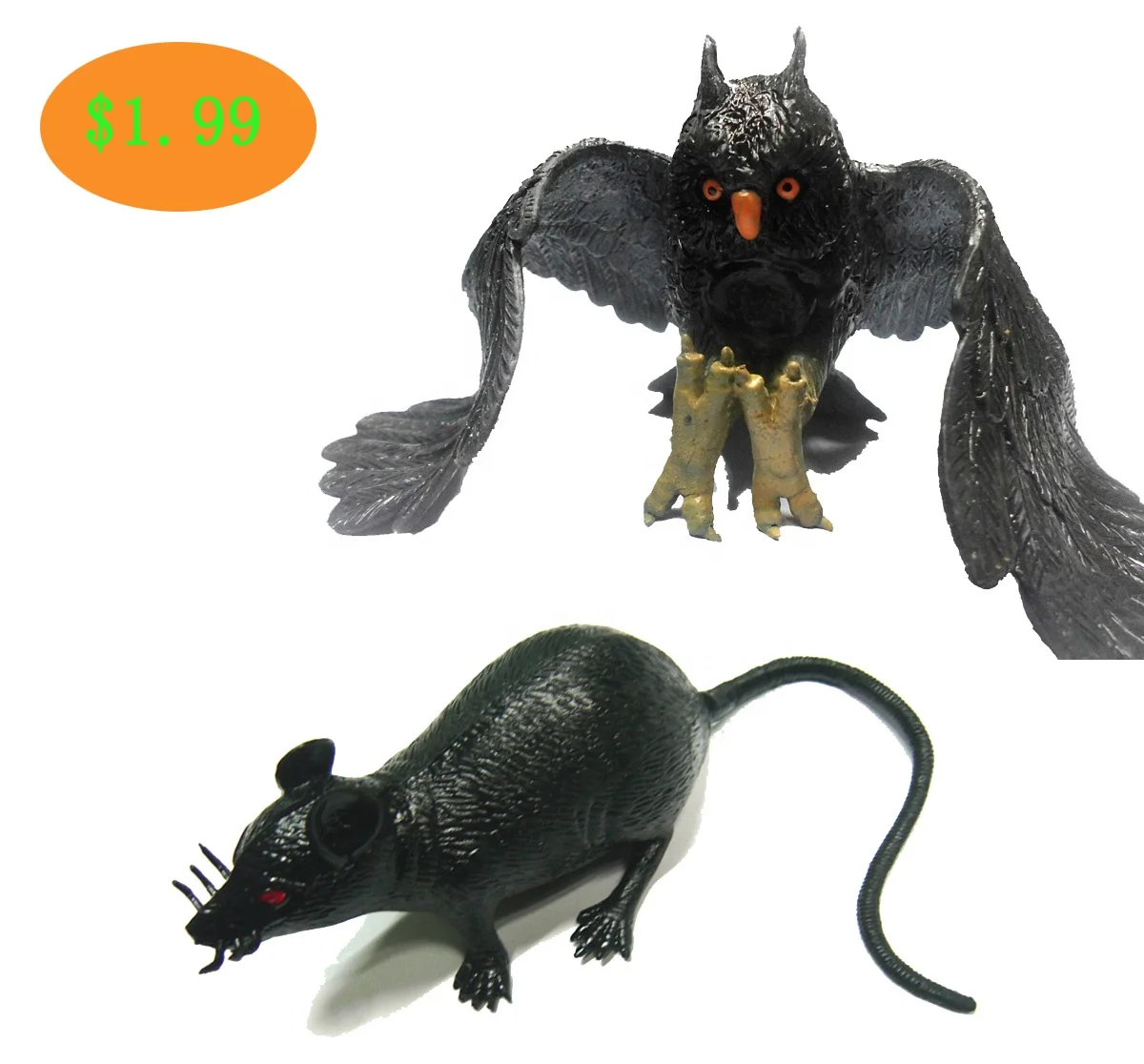 $1.99 Retail Toys Squishy Zoo Animals Plastic Owl Farm Toy