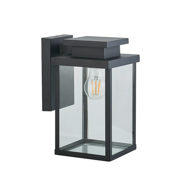 Popular square glass cover outdoor wall lamp decoration LED street lamp
