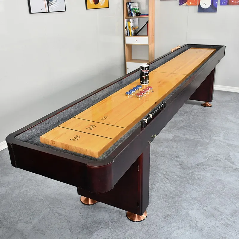 Top quality indoor sports game play 9ft/12ft/14ft/16ft shuffleboard table