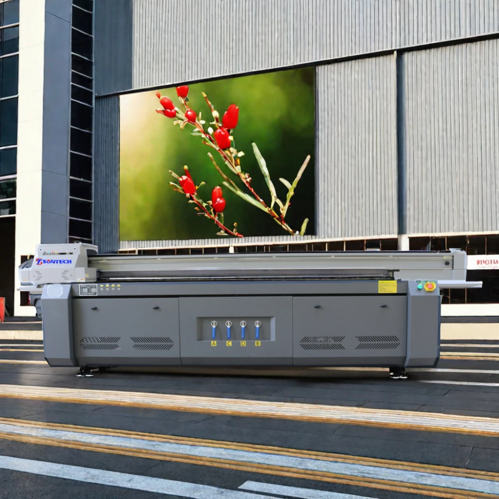 China Manufacturer Uv Flatbed Printer Print Width 3200*2000MM Digital 3d Effect Printing Machine With Rotary Device