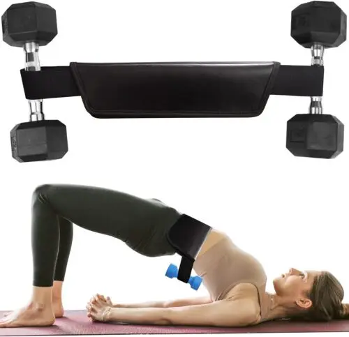 Leather Hip Thrust Belt Gym Booty Belt on sale Belt for Glute Bridge Fitness Equipment