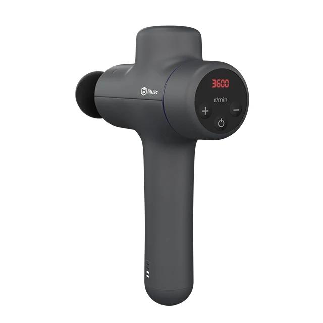 MUJE Private Label Massage Gun Electric Handheld Massage Gun Full Body Muscle Relaxation Massager 10 Speed LCD Screen