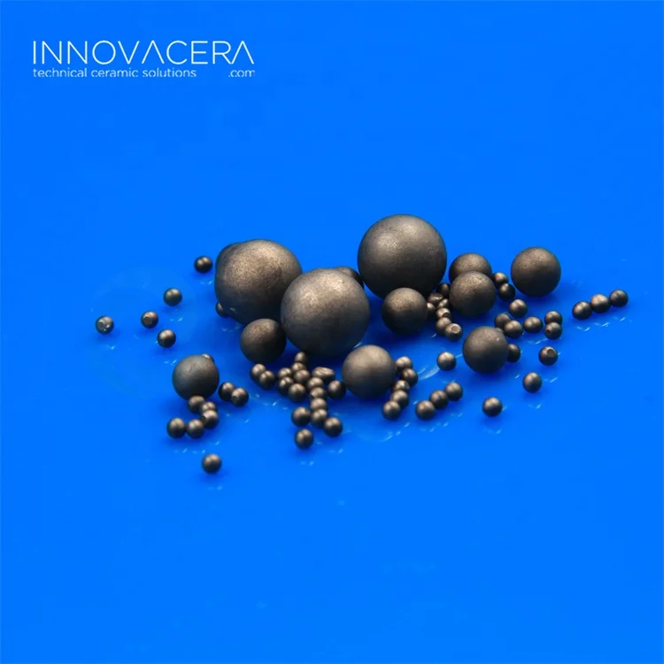 Excellent abrasion resistance Silicon Carbide Ceramic Grinding Balls for Glass / Engineering Ceramics