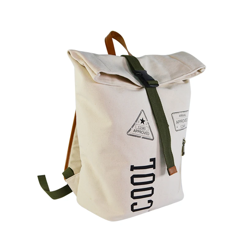 Vintage Canvas Backpack Old Fashion Backpack with Cool Printing Original Design by Senda Vietnam Bag Factory OEM/ODM Service