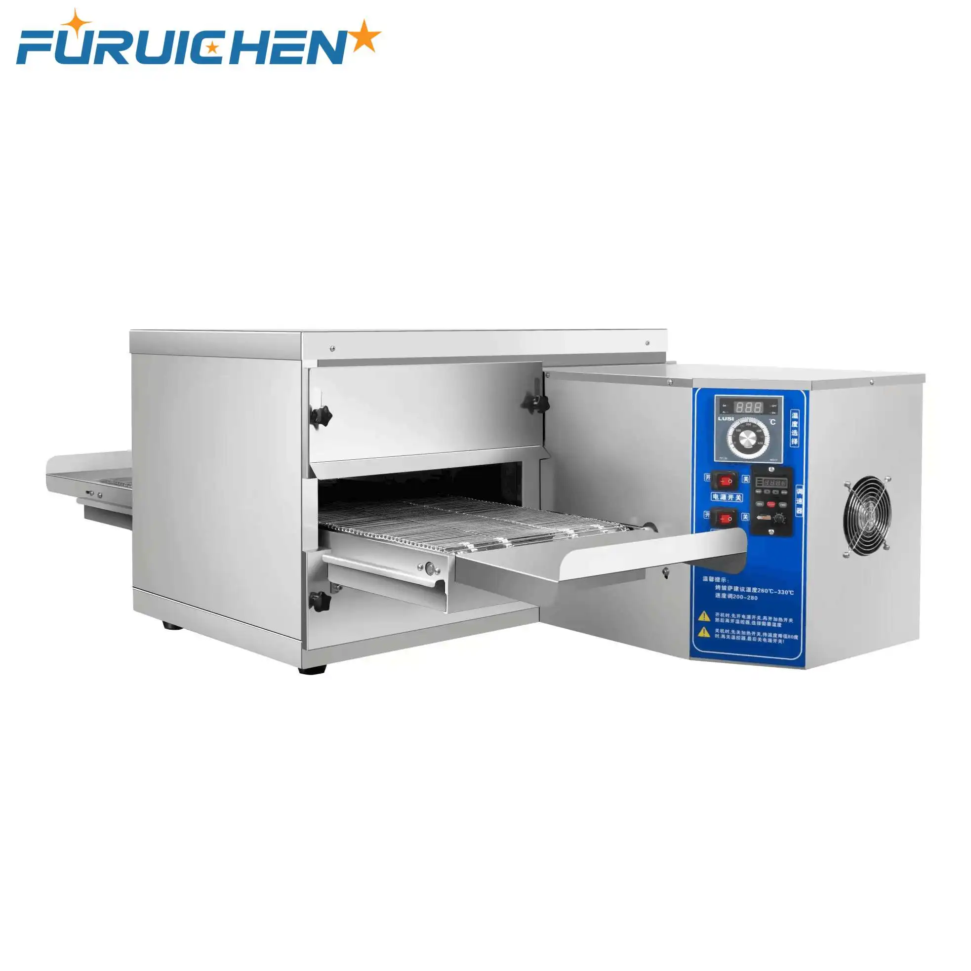 Furuichen In China 17 Inch Pizza Convection Oven Conveyor Pizza Oven Industrial Electrical Oven