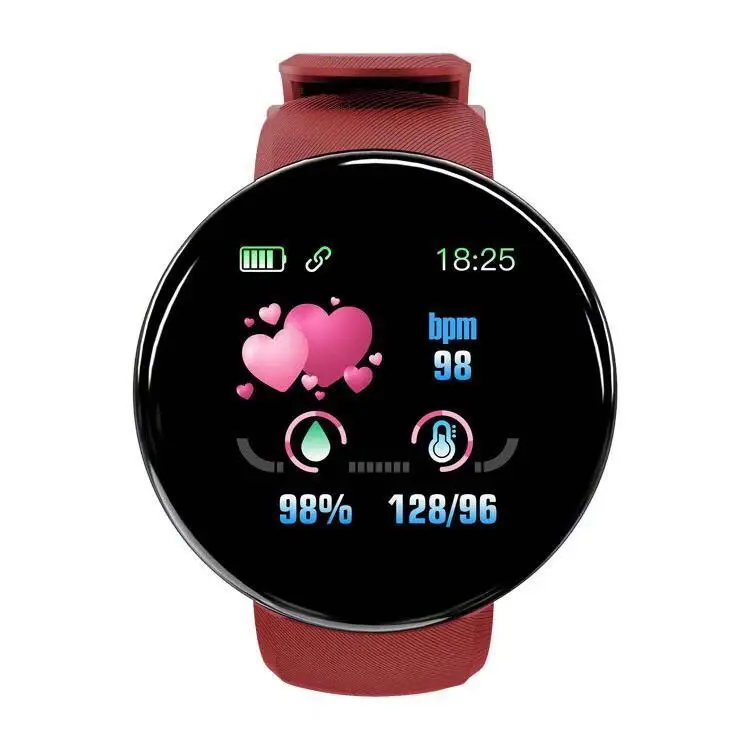 2022 High Quality Smart Watch 2019 With Hd Lcd Screen D18 Android Smart Watch For Mobile Phones Smartwatch