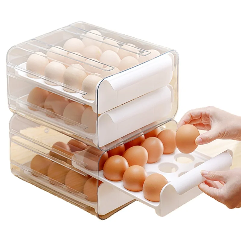 Plastic Refrigerator Egg Storage Box Egg Storage Drawer Box egg Storage Container For Refrigerator