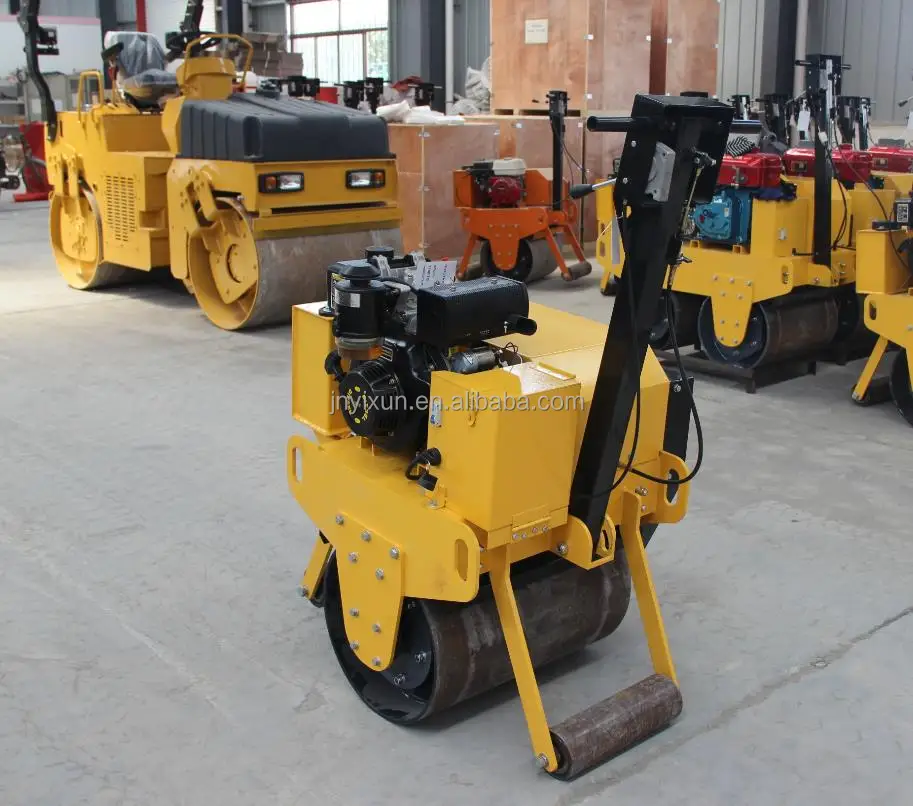 Walk-behind New vibrating road rollers 2021 single drum mini soil compactor