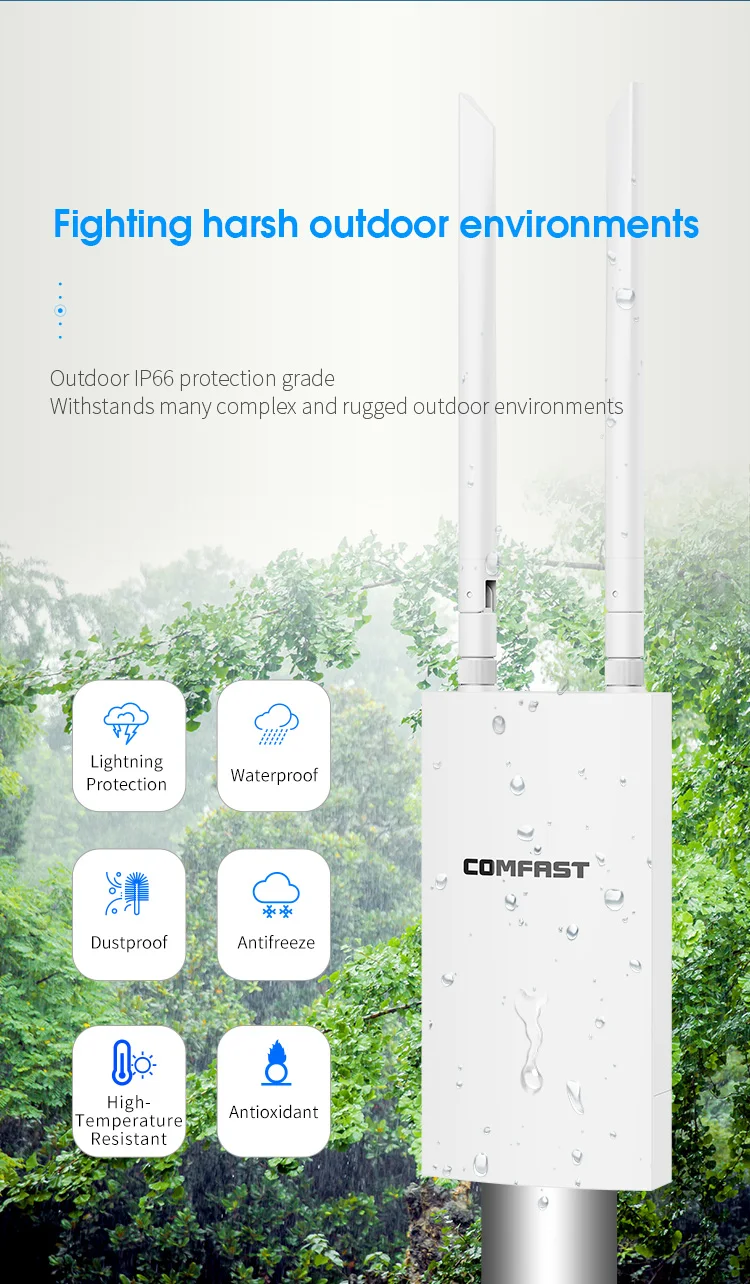 COMFAST repetidor wifi 300Mbps 2.4ghz High Speed wireless routers outdoor long range access point