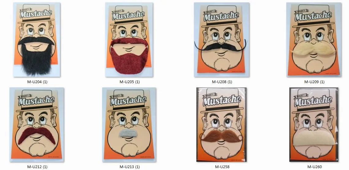 Carnival Chaplin mustache for Halloween New year celebration