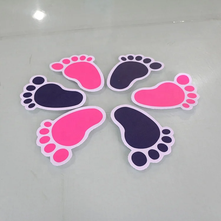  Custom pvc vinyl footprint floor