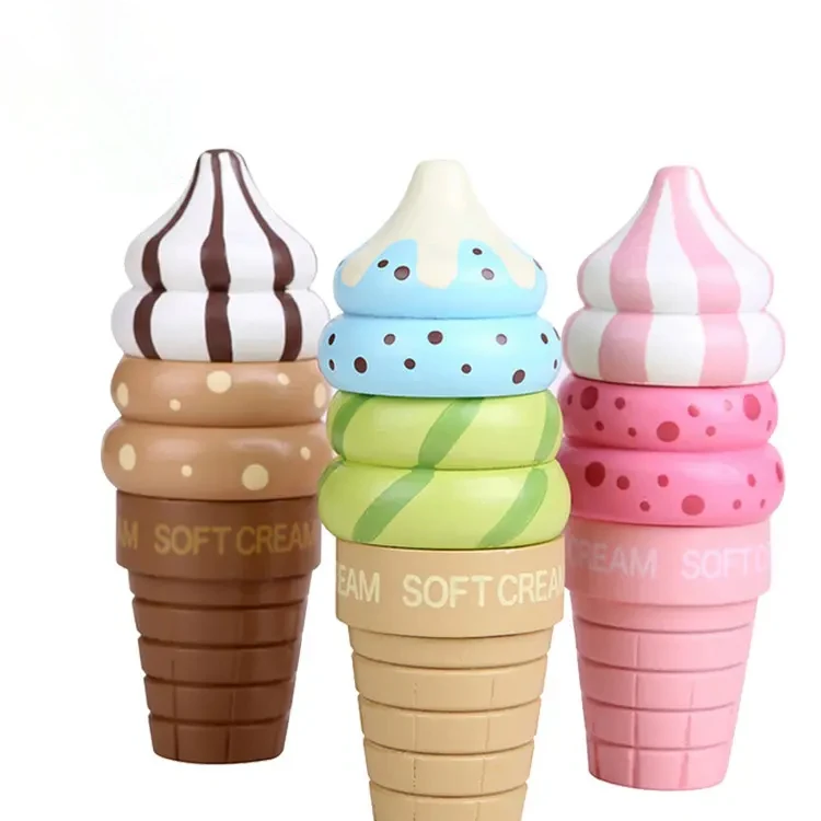 Birthday gifts for girls Wooden Pretend Play kitchen Toys Desserts for Boys and Girls