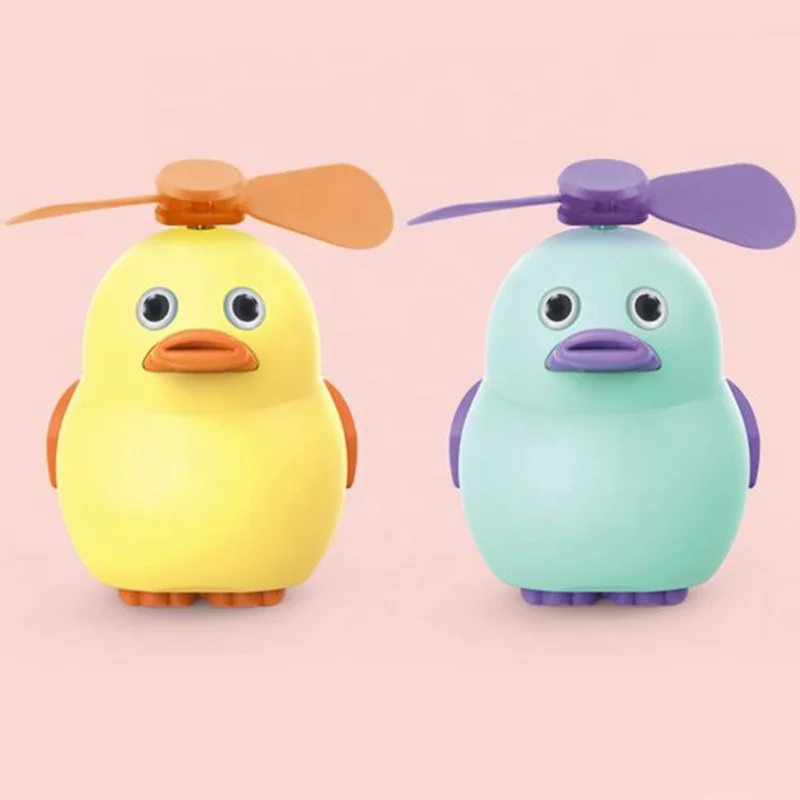 Mini USB fan Handheld cartoon animal portable mute office student desktop outdoor fan
