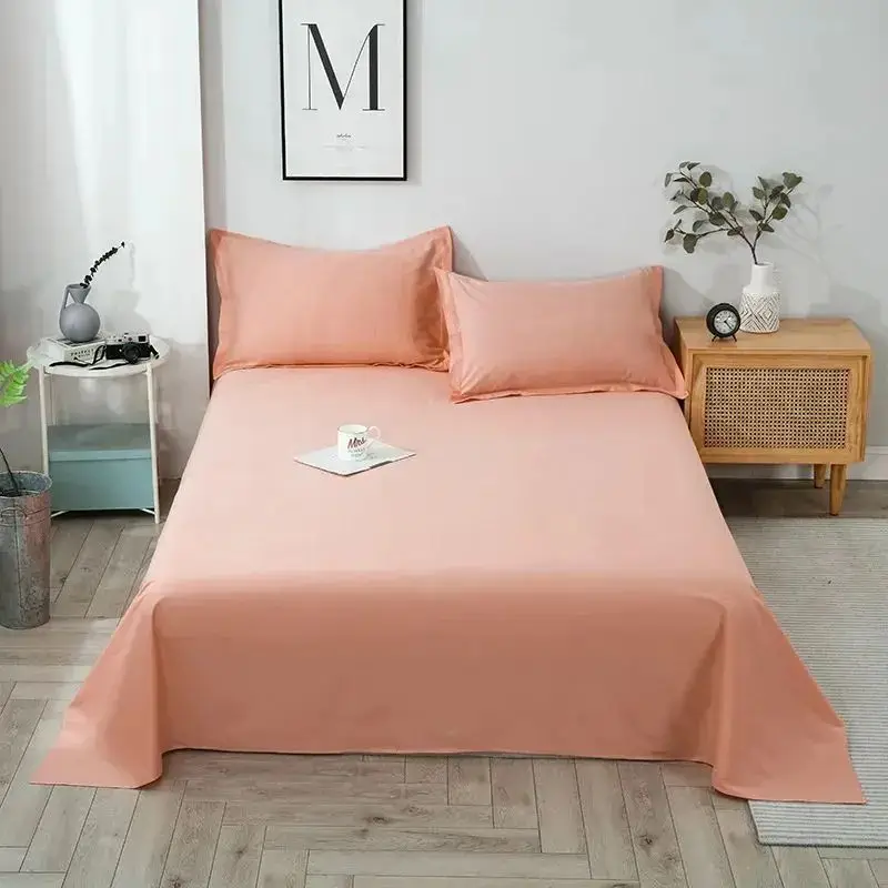 Straight Corner Comfortable King Comforter 3 Pieces Pure Cotton Bed Sets Flat Sheet For Queen Size Bed