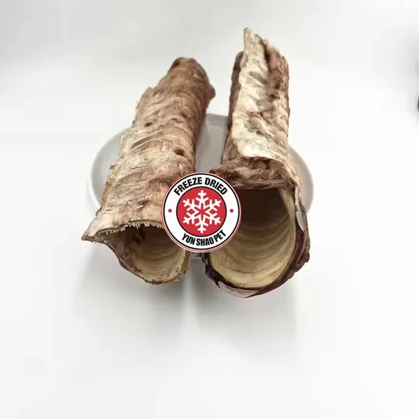 10Kgs MOQ OEM dog food  OEM Freeze Dried Beef Trachea  pet treat