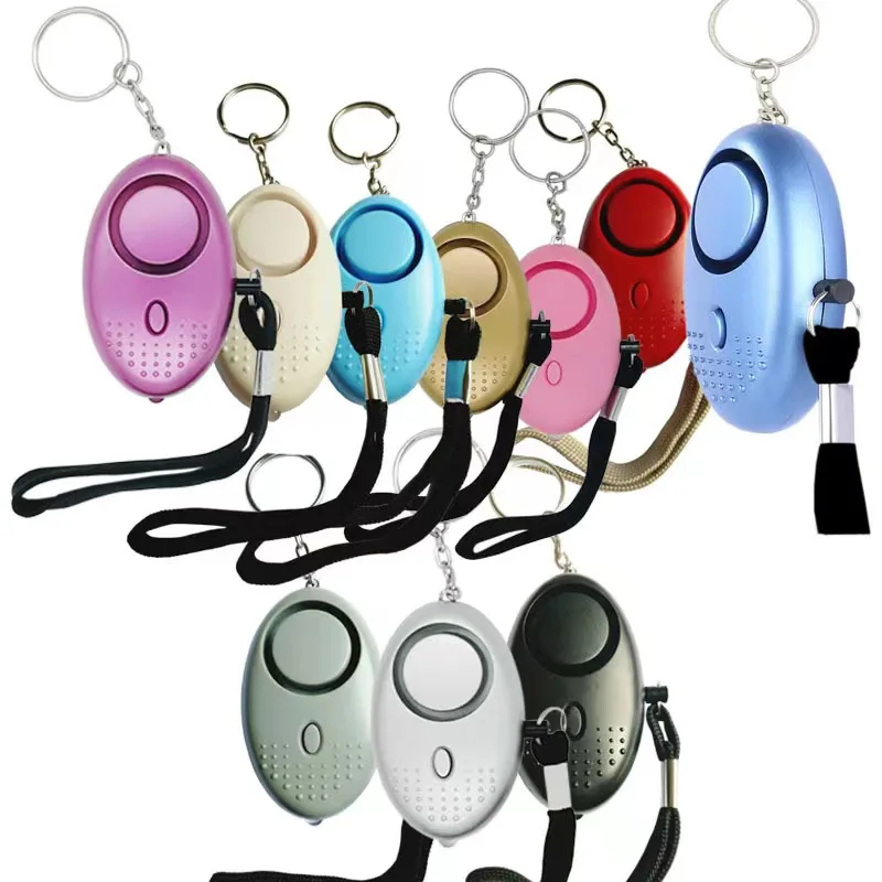 2023 best selling personal alarm with high volume anti-loss alarm LED light keychain