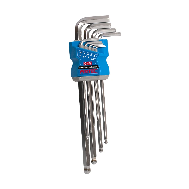 1 5 FIXTEC 2 3 4 6 8 10 мм 6150CRV сверхдлинный шариковый шестигранный ключ