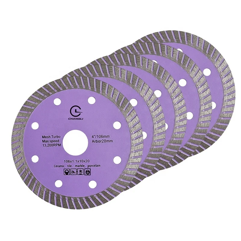 Free testing OEM New X Mesh 4-5inch Multipurpose Fast Cutter Disc Reinforced Circular Diamond Saw Blade For Cutting Tile Ceramic