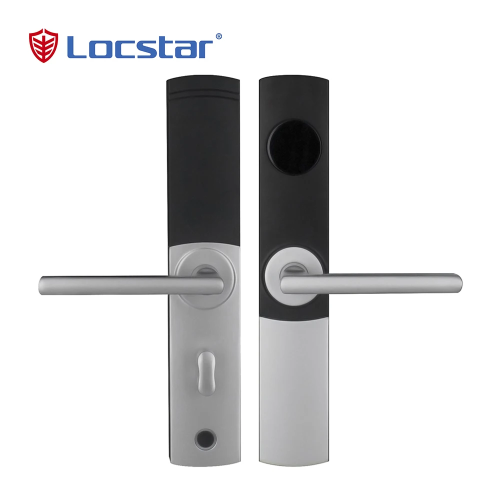 Locstar Digital Handle Ansi Mortise Hardware Lockset Smart Key Card Electric Rfid Hotel Lock System