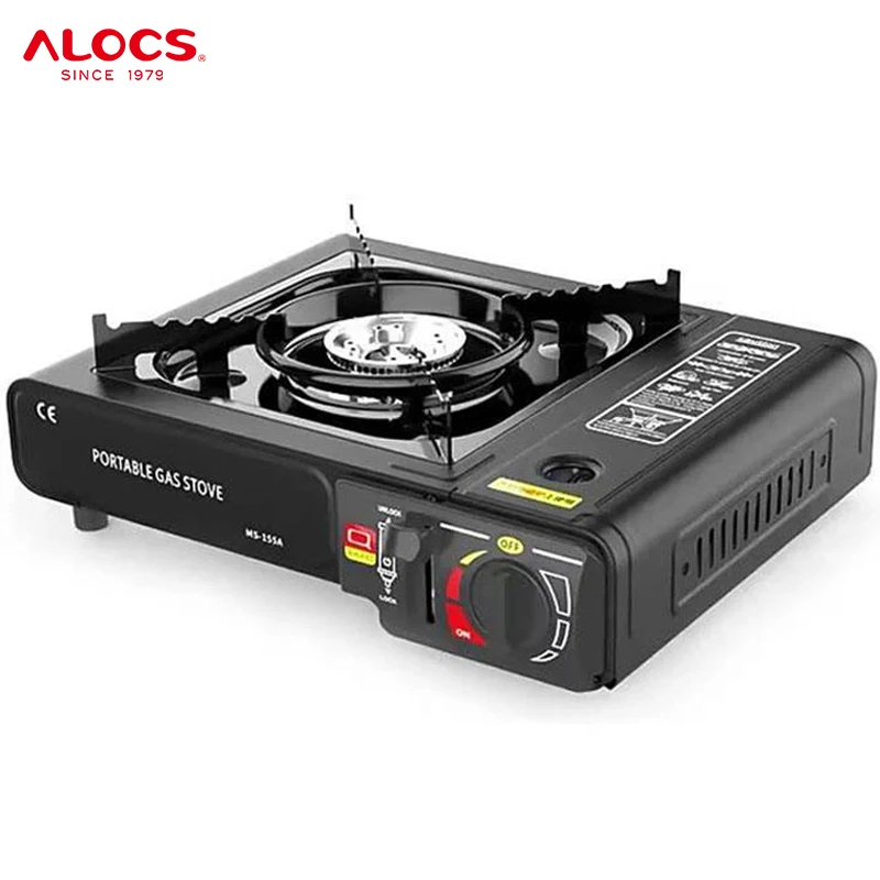 Alocs CE Portable Outdoor Tourist Cooker Propane Butane Gas Stoves Single Burner Picnic Kitchen Cassette Camping Gas Stove