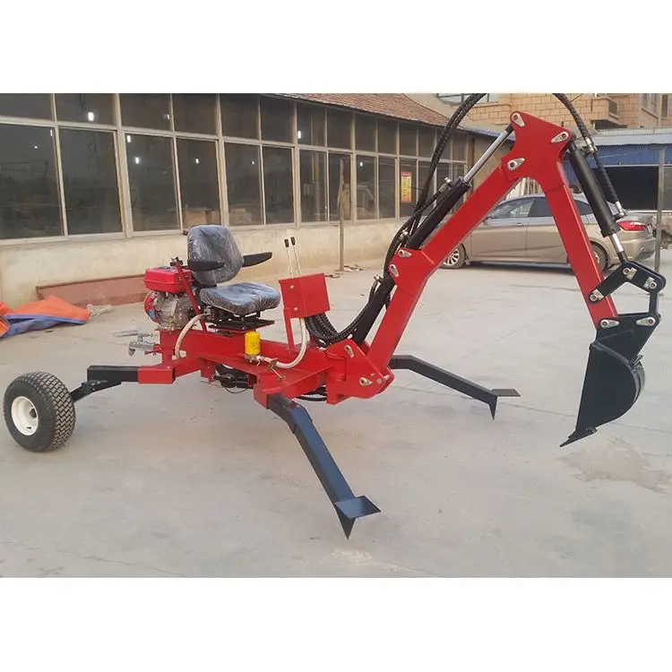 High Efficiency Portable Atv Backhoe 15hp Engine Min Towable Backhoe Atv Loader With 9hp 15hp Engine