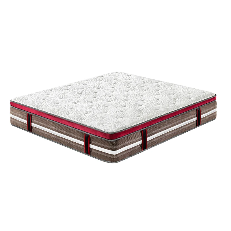 AIDI Sleep Well Futon Knitted Comfort Luxury Royal Fabric Memory Foam King Size Pillow Top Queen Mattress