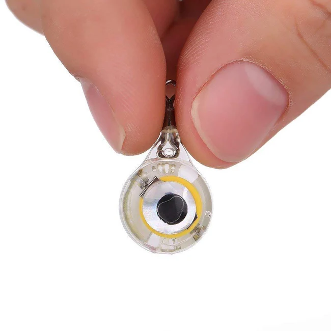 Fisheye mini underwater fish lure light LED button battery lure bait light night fishing set luminous light