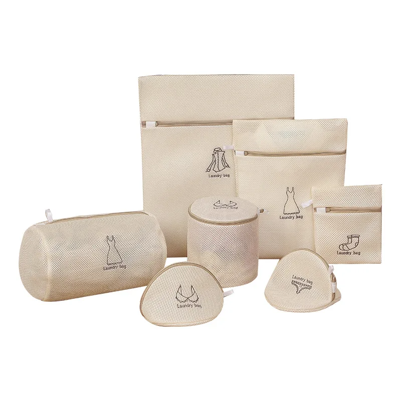 HELI Washing  laundry bag travel net polyester fabric clothes protective wash bag black net laundry bag