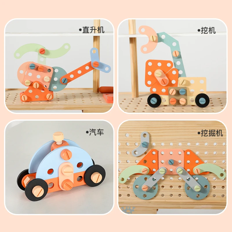 Pretend Play Toy Toddler Hand Skill Exercise Workbench and Tool Box Toy Set Tool Bench Toy for Kids