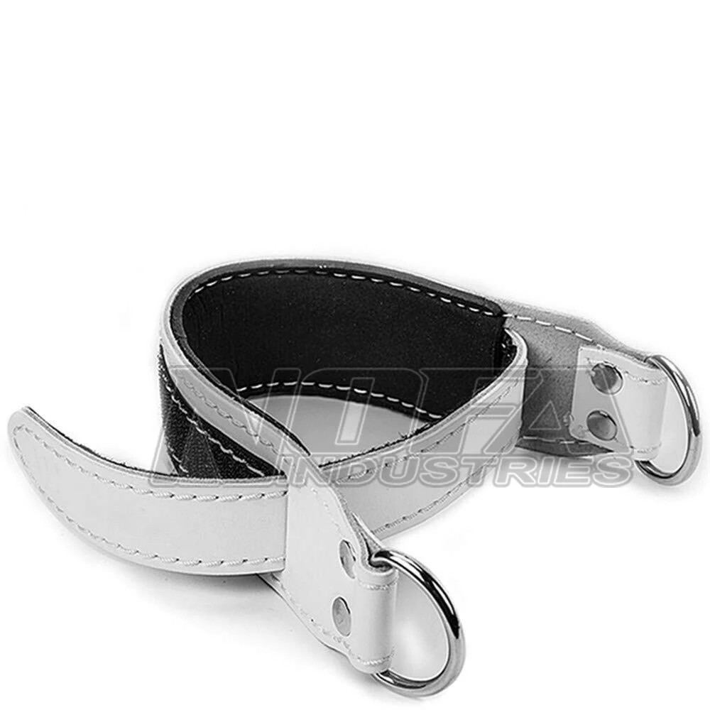 1Pair Natural Leather Pulley Cable Attachment weightlifting Ankle Cuff Gym Strap