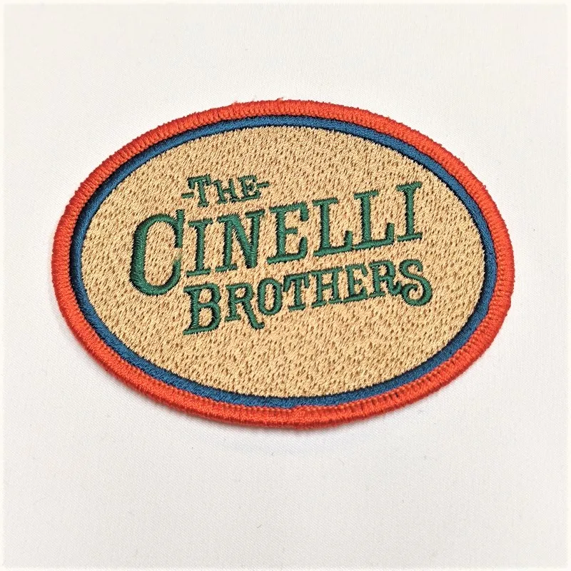 Wholesale Sew On Iron On Merrow Border Heat Cut Border Personalized Pattern Custom Embroidery Patches For Clothing