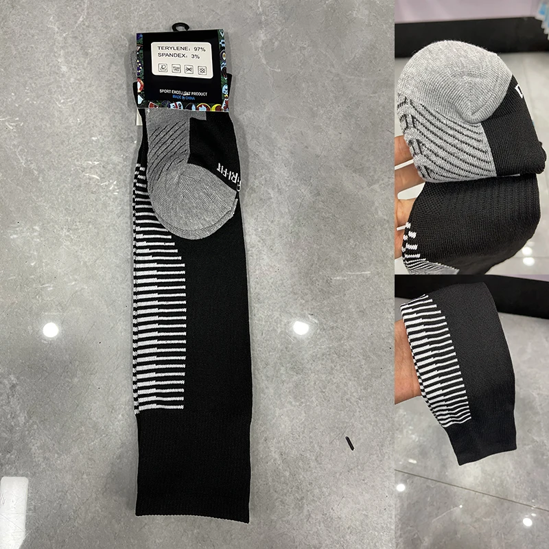 Towel Soled Long Soccer Socks Mens Stockings Non-slip Sports Grip Sock Football Custom Logo Socks Manufacturer Wholesale